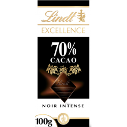 Tablette de chocolat noir équitable 70%