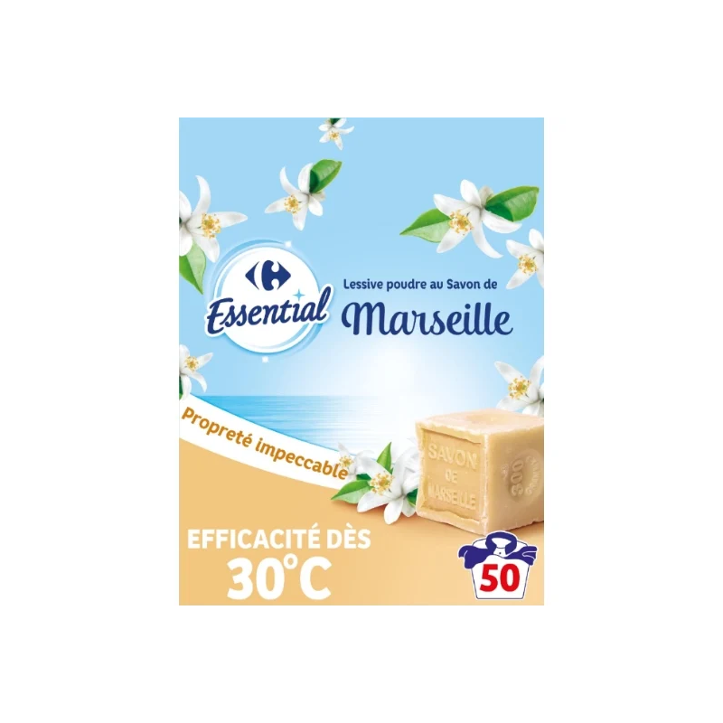 Lessive en poudre au savon de Marseille